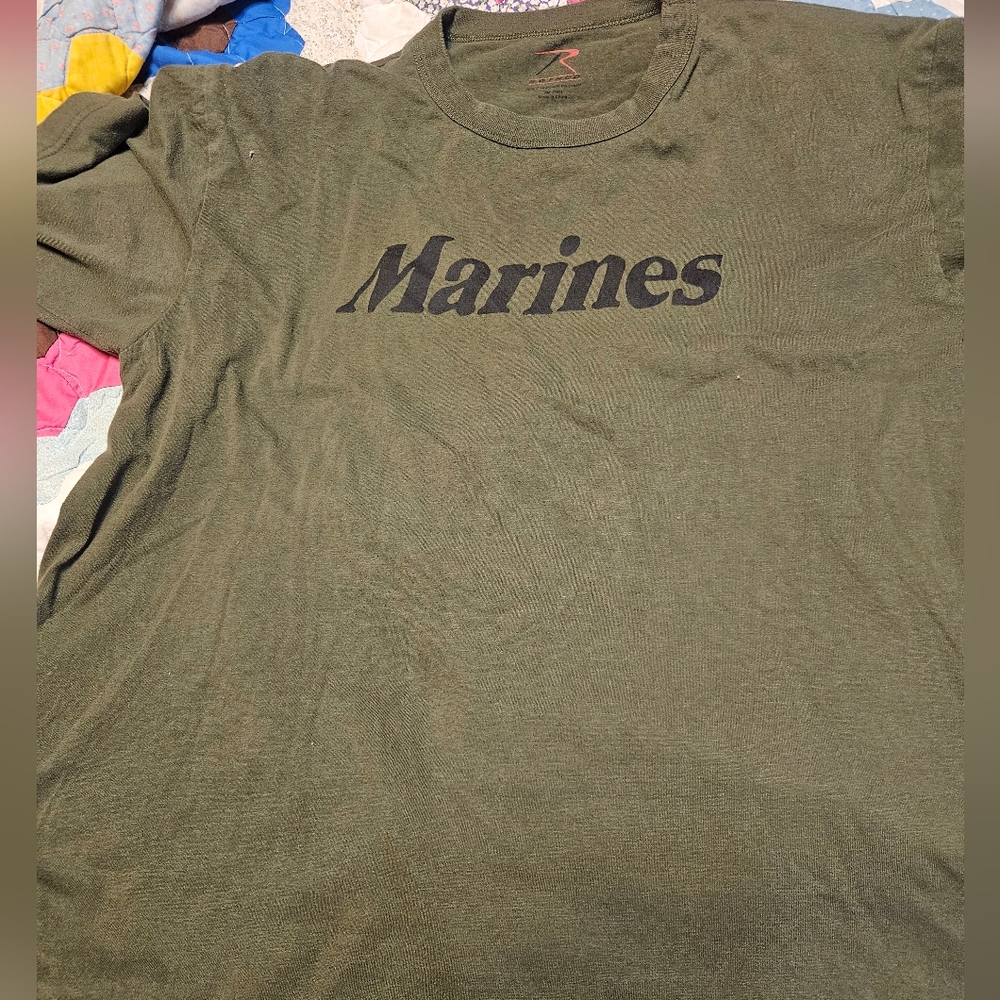 USMC Marine Corps OD Green Tee